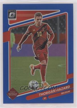 2021-22 Panini Donruss Road to Qatar - [Base] - Optic Blue Prizm #15 - Thorgan Hazard /99