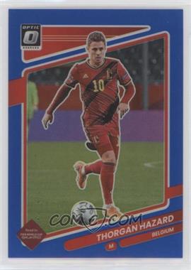 2021-22 Panini Donruss Road to Qatar - [Base] - Optic Blue Prizm #15 - Thorgan Hazard /99