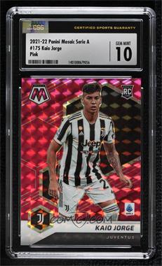 2021-22 Panini Mosaic Serie A - [Base] - Pink Mosaic Prizm #175 - Kaio Jorge /25 [CSG 10 Gem Mint]