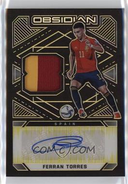 2021-22 Panini Obsidian - Jersey Autographs - Electric Etch Yellow #JA-FTR - Ferran Torres /10