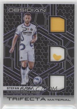 2021-22 Panini Obsidian - Trifecta Material - Electric Etch Purple #TM-SDV - Stefan de Vrij /75