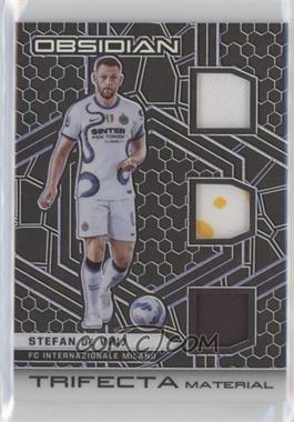 2021-22 Panini Obsidian - Trifecta Material - Electric Etch Purple #TM-SDV - Stefan de Vrij /75