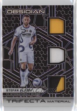 2021-22 Panini Obsidian - Trifecta Material - Electric Etch Purple #TM-SDV - Stefan de Vrij /75