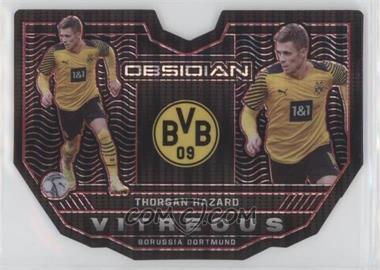 2021-22 Panini Obsidian - Vitreous - Electric Etch Red Pulsar #7 - Thorgan Hazard /26