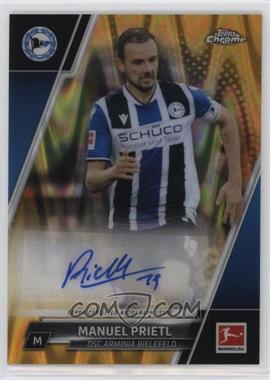 2021-22 Topps Chrome Bundesliga - Chrome Autographs - Gold RayWave Refractor #BCA-MP - Manuel Prietl