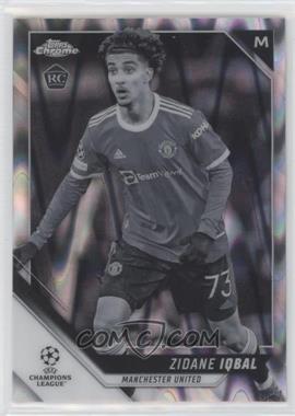 2021-22 Topps Chrome UCL - [Base] - Black & White RayWave Refractor #102 - Zidane Iqbal