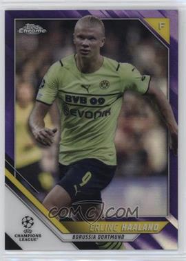 2021-22 Topps Chrome UCL - [Base] - Purple Refractor #200 - Erling Haaland /250