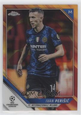 2021-22 Topps Chrome UCL - [Base] - Red & Gold Starball Refractor #158 - Ivan Perisic