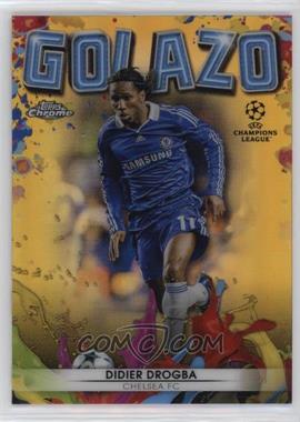 2021-22 Topps Chrome UCL - Golazo - Gold Refractor #G-5 - Didier Drogba /50