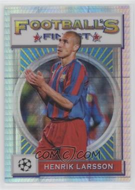 2021-22 Topps Finest Flashbacks UCL - [Base] - Prism Refractor #16 - Henrik Larsson /35