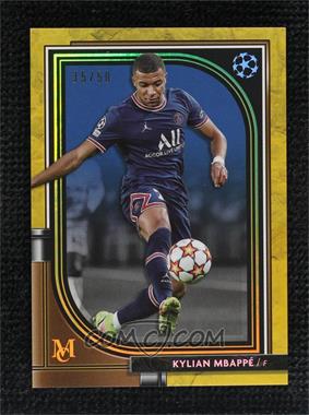 2021-22 Topps Museum Collection UCL - [Base] - Gold #10 - Kylian Mbappé /50