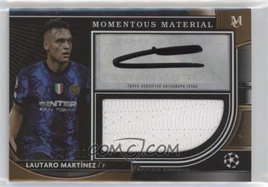 2021-22 Topps Museum Collection UCL - Momentous Material Autograph Jumbo Relics #MMJA-LM - Lautaro Martínez /150