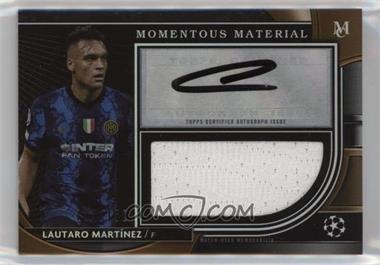 2021-22 Topps Museum Collection UCL - Momentous Material Autograph Jumbo Relics #MMJA-LM - Lautaro Martínez /150