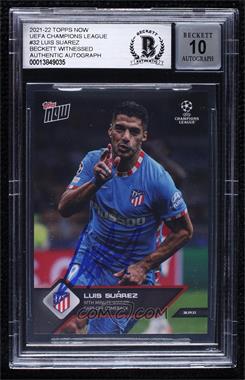 2021-22 Topps Now UCL - [Base] #032 - Luis Suarez /329 [BAS BGS Authentic]