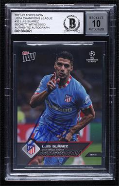 2021-22 Topps Now UCL - [Base] #032 - Luis Suarez /329 [BAS BGS Authentic]