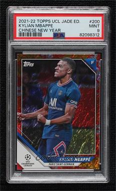 2021-22 Topps UCL Collection Jade Edition - [Base] - Chinese New Year #200 - Kylian Mbappe /125 [PSA 9 MINT]