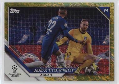 2021-22 Topps UCL Collection Jade Edition - [Base] - Yellow Jade #16 - Title Winners Highlights - Hakim Ziyech /50