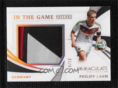 2021 Panini Immaculate Collection - In the Game Patches - Gold #IG-PL - Philipp Lahm /10