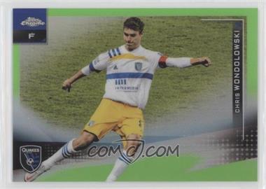 2021 Topps Chrome MLS - [Base] - Neon Green Refractor #55 - Chris Wondolowski /99