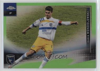 2021 Topps Chrome MLS - [Base] - Neon Green Refractor #55 - Chris Wondolowski /99