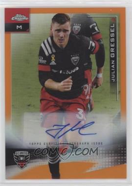 2021 Topps Chrome MLS - [Base] - Orange Refractor Autographs #61 - Julian Gressel /25