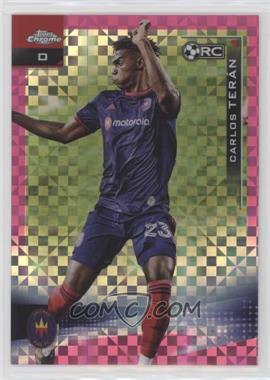 2021 Topps Chrome MLS - [Base] - Pink X-Fractor #137 - Carlos Teran