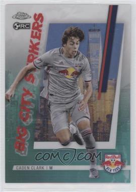 2021 Topps Chrome MLS - Big City Strikers - Aqua Refractor #BCS-19 - Caden Clark /99