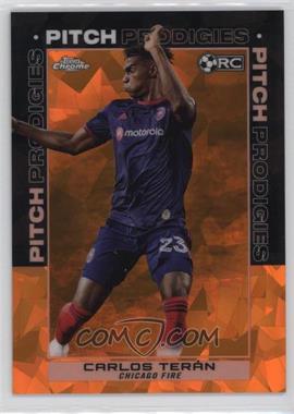 2021 Topps Chrome MLS Sapphire Edition - [Base] - Orange #183 - Pitch Prodigies - Carlos Teran /25