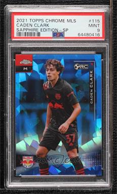 2021 Topps Chrome MLS Sapphire Edition - [Base] #115.2 - Image Variation - Caden Clark [PSA 9 MINT]