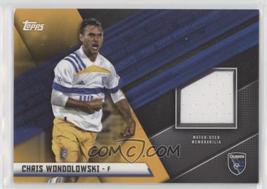 2021 Topps MLS - Jumbo Relics - Gold #JR-CW - Chris Wondolowski /50