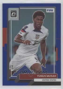 2022-23 Panini Donruss - [Base] - Optic Blue Prizm #175 - Yunus Musah /99