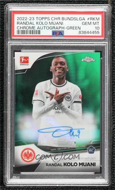 2022-23 Topps Chrome Bundesliga - Chrome Autographs - Green Refractor #BCA-RKM - Randal Kolo Muani /99 [PSA 10 GEM MT]