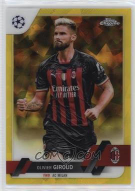 2022-23 Topps Chrome Sapphire Edition UEFA Club Competitions - [Base] - Yellow #79 - Olivier Giroud /99