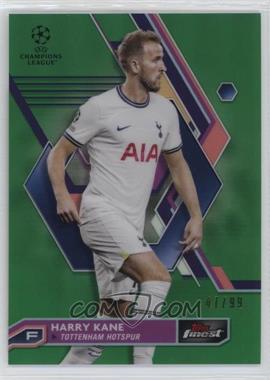 2022-23 Topps Finest UEFA Club Competitions - [Base] - Green Refractor #10 - Harry Kane /99