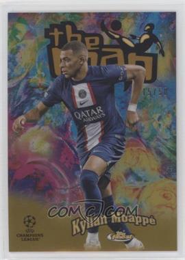 2022-23 Topps Finest UEFA Club Competitions - The Man - Gold Refractor #FTM-8 - Kylian Mbappé /50