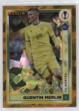 2022-23 Topps Merlin UEFA Club Competitions - [Base] - Gold Atomic Refractor #111 - Quentin Merlin /50