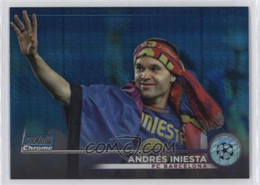 2022-23 Topps Stadium Club Chrome UEFA Club Competitions - [Base] - Blue Prism Refractor #84 - Andrés Iniesta