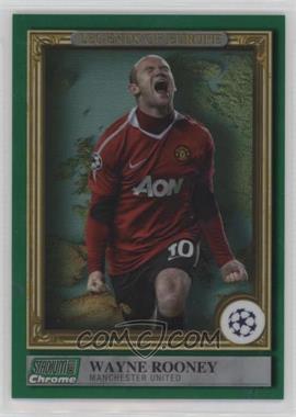 2022-23 Topps Stadium Club Chrome UEFA Club Competitions - Legends of Europe - Green Refractor #LE-WR - Wayne Rooney /99