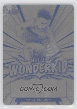2022 Leaf Metal - Wonderkid Autographs - Printing Plate Black Unsigned #WK-KG1 - Kaide Gordon /1