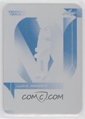 2022 Leaf Vivid - [Base] - Printing Plate Cyan #BA-LM2 - Luka Modric /1