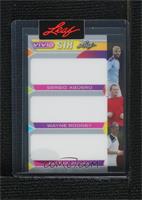 Sergio Aguero, Wayne Rooney, Robbie Keane [Uncirculated] #/1