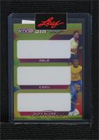 Pelé, Cafu, Dani Alves [Uncirculated] #/1