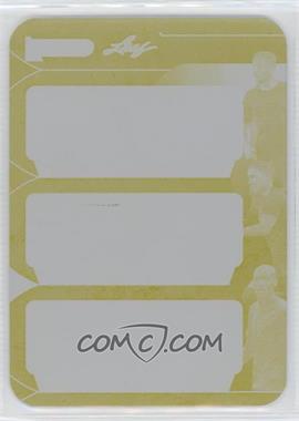 2022 Leaf Vivid - Vivid Six - Front Printing Plate Yellow Unsigned #VS-10.2 - Javier Mascherano, Xavi Hernandez, Andrés Iniesta /1