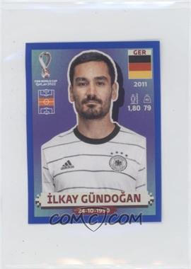 2022 Panini FIFA World Cup Qatar Stickers - Germany - Blue #GER12 - Ilkay Gundogan