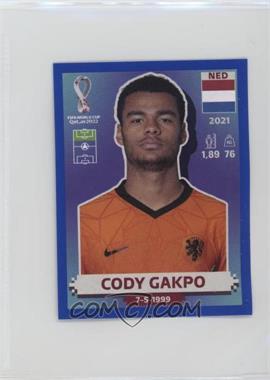 2022 Panini FIFA World Cup Qatar Stickers - Netherlands - Blue #NED19 - Cody Gakpo