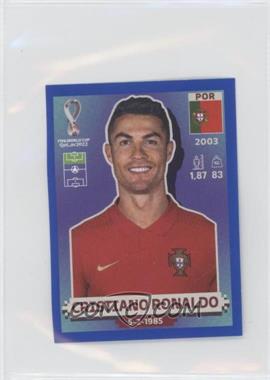 2022 Panini FIFA World Cup Qatar Stickers - Portugal - Blue #POR18 - Cristiano Ronaldo