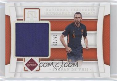 2022 Panini National Treasures Road to FIFA World Cup - Biography Materials #BM-SDV - Stefan de Vrij /99