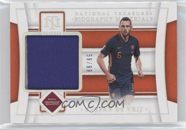 2022 Panini National Treasures Road to FIFA World Cup - Biography Materials #BM-SDV - Stefan de Vrij /99