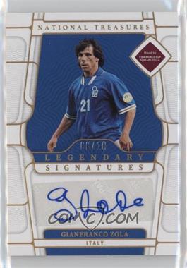 2022 Panini National Treasures Road to FIFA World Cup - Legendary Signatures - Gold #LS-GZO - Gianfranco Zola /10