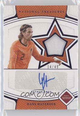 2022 Panini National Treasures Road to FIFA World Cup - Star Swatch Signatures - Sapphire #SS-25 - Hans Hateboer /49 [EX to NM]